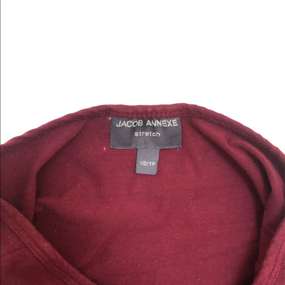 Burgundy Maroon Halter Top - Picture 2 of 3